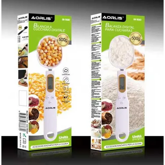 Cantar digital de bucatarie, lcd, forma de lingura 0, 1g - 500g