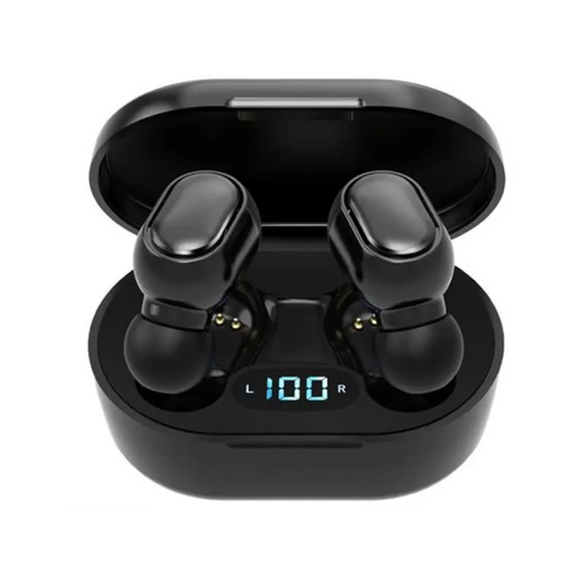 Casti Audio In-ear E6S TWS, Wireless, Bluetooth 5.0, Negru