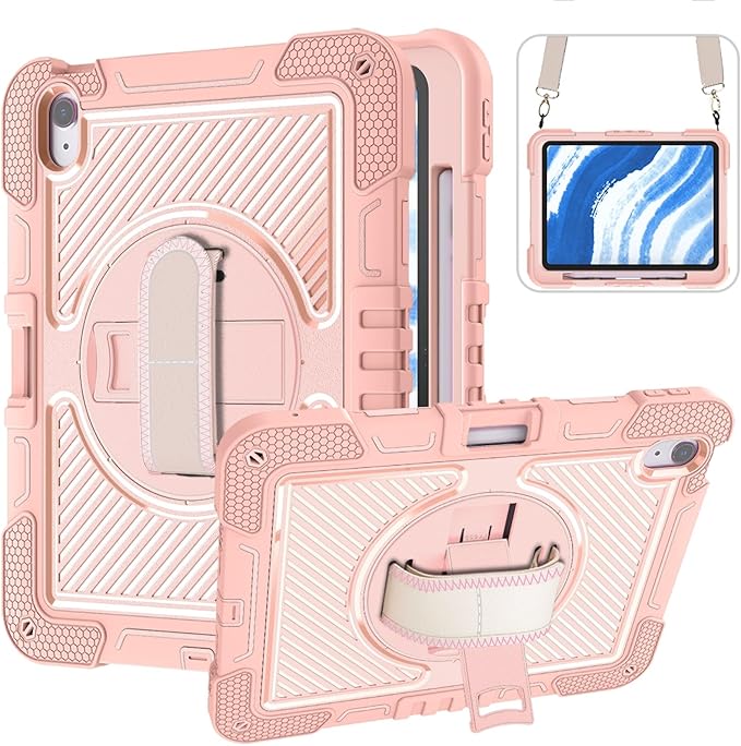 Husă pentru iPad Air 4 (10.9"), 360°, Roz