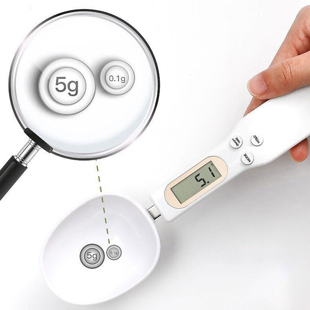Cantar digital de bucatarie, lcd, forma de lingura 0, 1g - 500g