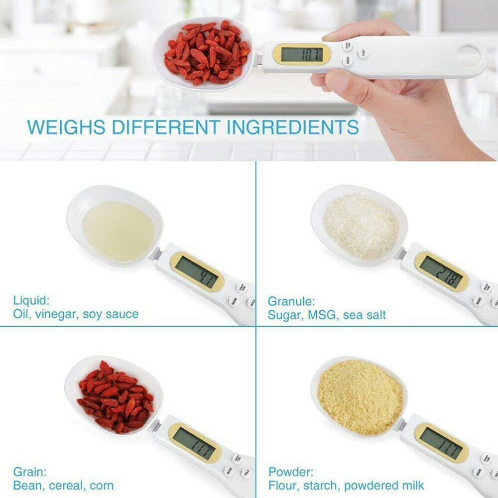 Cantar digital de bucatarie, lcd, forma de lingura 0, 1g - 500g