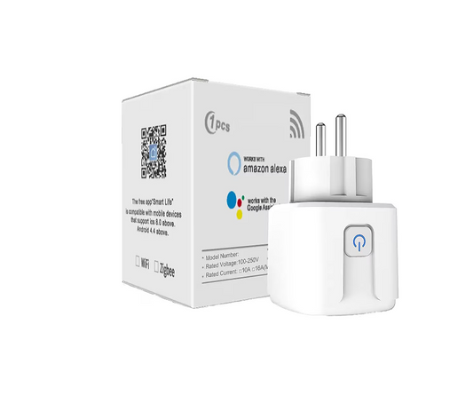Priza SmartPlug® Wi-Fi, Max 20A, monitorizare consum energie, compatibil SmartLife, Google, Alexa