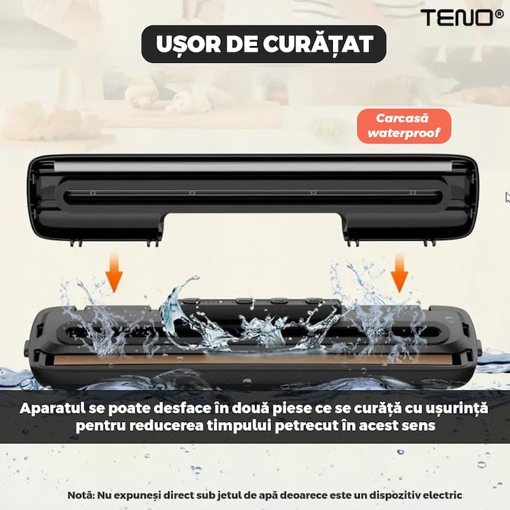 Aparat de Vidat Alimente + 10 Pungi Vacuum Sealer 90w