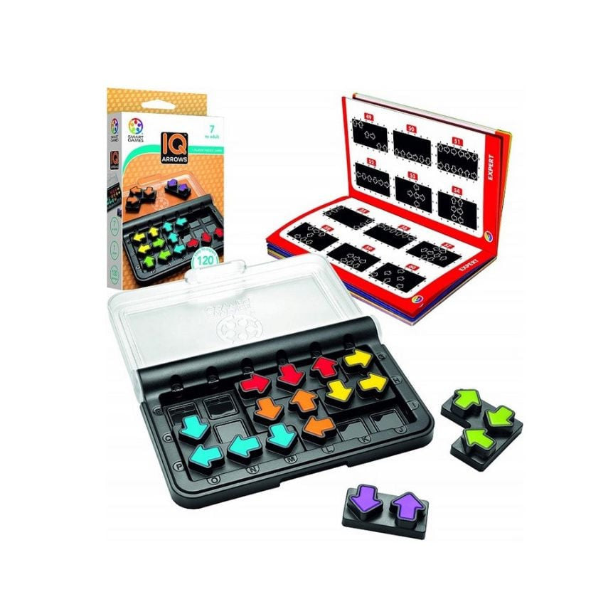 Smart Games - IQ ARROWS, joc de logica cu 120 de provocari, + 7 ani