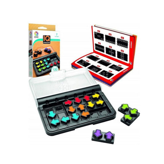 Smart Games - IQ ARROWS, joc de logica cu 120 de provocari, + 7 ani