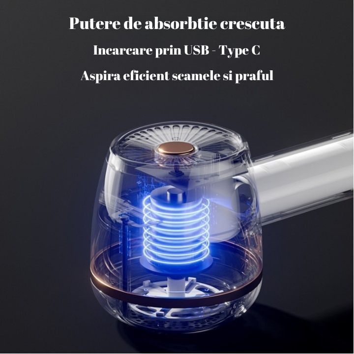 Aparat Pentru Curatat Scame,  Pentru Diferite Tipuri De Material, Cu Lame Din Otel Inoxidabil, Incarcare USB